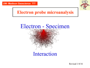 Electron probe microanalysis - UW