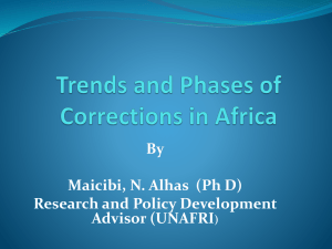 Trends in Corrections in Africa