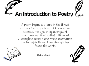 Poetry ppt - HRSBSTAFF Home Page