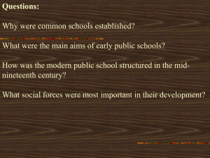 The Common School Era