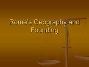 Rome Geography PPT