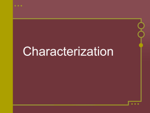 Click here to view PPT slide show on Direct & Indirect Characterization