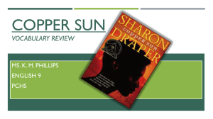 Copper sun vocabulary review