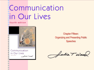 Communication in Our Lives - Academic Resources at Missouri