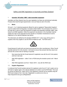 Safety & EMC in Oz+NZ fv