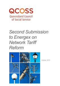 QCOSS submission to Energex on tariff reform