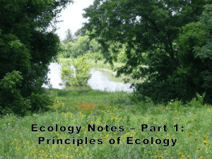 Ecology Notes Part 1 PPT