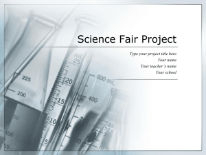 Science Fair Presentation Template