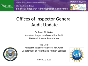 Department of Heath and Human Services OIG Updates