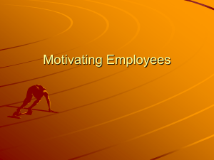 Presentation-Motivating Employees