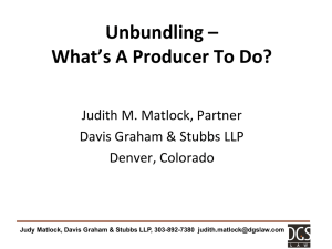 13a PASO – FINAL – Unbundling – What_s a Producer To Do
