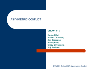 Asymmetric conflict us iran ppa 601