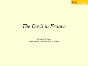 Michaela Ullmann, "The Devil in France"