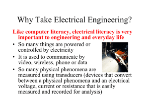 Why Electrical Engineering I?