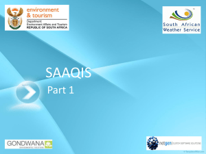 SAAQIS Implementation at SAWS