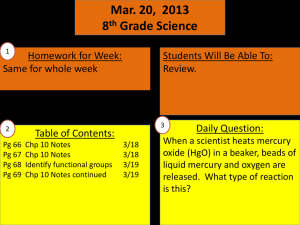 Mar. 20, 2013 8 th Grade Science Students Will Be Able To