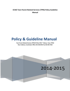 Policy & Guideline Manual - Ector County Independent School District