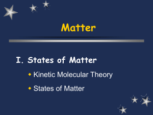 I. States of Matter