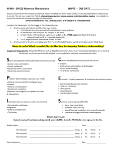 Film Project Directions