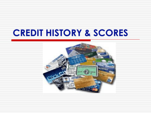 credit history & scores credit reports