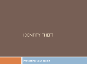 Identity Theft - Muncie Public Library