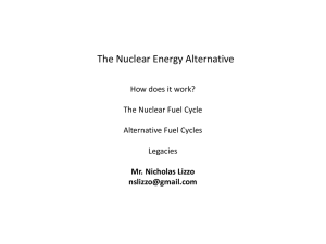 The Nuclear Energy Alternative
