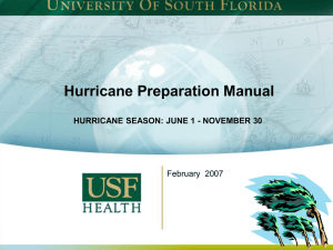 Hurricane Preparation Manual