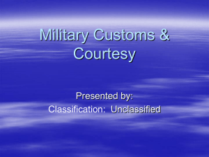 Military Customs & Courtesy