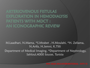 exploration of arteriovenous fistulas in hemodialysis