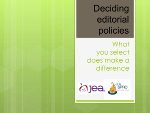 Press Rights Commission PowerPoint on edit policies