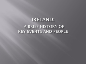 ireland: a brief history of key events and people