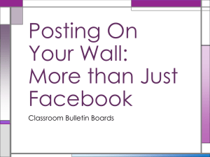 Bulletin Boards - Statewide Instructional Resources Development