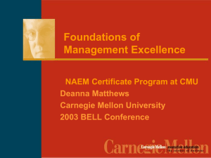 Foundation of Management Excellence