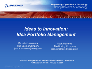 Ideas to Innovation - Idea Portfolio Management -