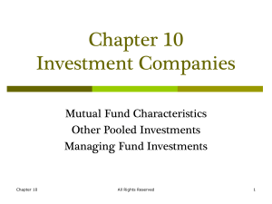 Lecture Presentation to accompany Contemporary Investments