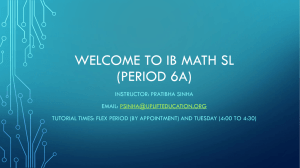 Welcome to Ib Math Studies