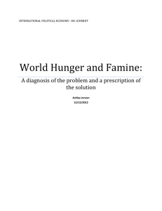 World Hunger and Famine: