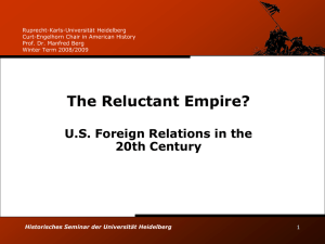 The Reluctant Empire? - Ruprecht-Karls