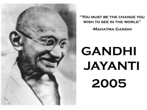 Gandhi Jayanti - Saturday
