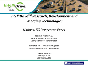 IntelliDriveSM Research, Development and Emerging