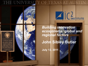 Regional Clusters - Triple Helix Conference