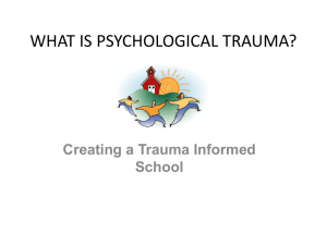 Creating a Trauma Informed School