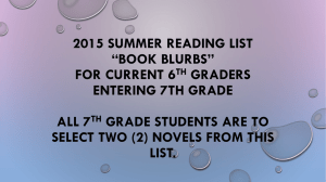 2015 Summer Reading List
