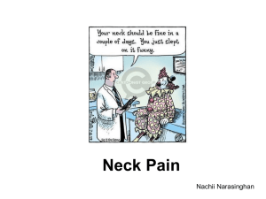 Neck Pain (Oct 2013