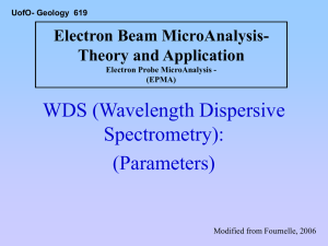 6 WDS (wavelength dispersive spectrometery)