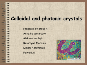 Photonic crystals