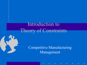 MGNT 7322 Managing Operations for Competitive Advantage