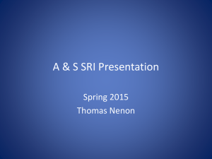 Presentation to CAS Faculty, March 2015, Tom Nenon