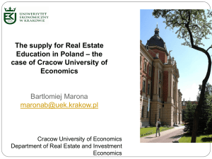 15 Years of Experiance in Real Estate Education System in Poland