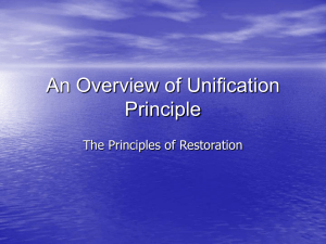 Principles of Restoration